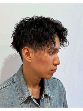 クレアメンズ 横浜能見台(CREA men's) 横浜メンズパーマ縦落ちツイストスパイラルパーマセンターパート