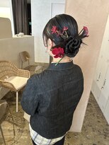 ユッカ 梅田(YUCCA)&nbsp;【 YUCCA 】大人可愛い黒髪ストレート/切りっぱなし/アレンジ