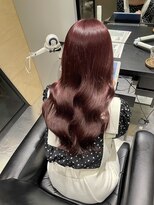 エイトヘアー(8 HAIR)&nbsp;ピンクカラー カシスピンク ブリーチなしダブル