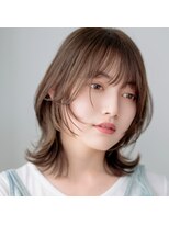 モンド ヘアクリエーション 新栄店(monde hair creation)&nbsp;【monde】外ハネボブ×シースルーバング×ショコラブラウン