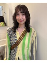 ユー(yew)&nbsp;ミディアムパーマ／ニュアンスパーマ／前髪パーマ／透明感カラー