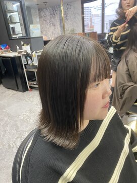 アローズ 久留米店(arose) 縮毛矯正　ミディアム　外はね