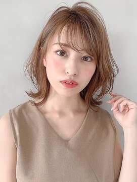 リヤン 表参道(lyann) 薄めバングうるツヤレイヤーカットデザインカラー#237f0903