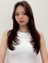 ヴェイン 渋谷(vain)&nbsp;チョコレートブラウン レイヤーカット 艶髪 ストレート 20代