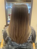 エルアスク&nbsp;大人可愛いヘルシーミディアムスタイル30代40代50代ボブ