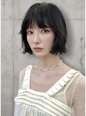 無造作ボブ 外はねボブ