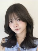 韓国ヘア　透明感カラー　2wayバング &nbsp;レイヤーカット &nbsp;&nbsp;顔周り