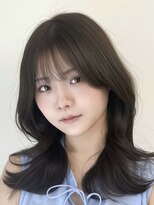 アマトウキョウ アユンチェ(AMA TOKYO×AYUNCHE) 韓国ヘア 透明感カラー 2wayバング レイヤーカット 顔周り