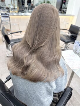 サンクマーケット 渋谷(cinq MARKET) 渋谷ブリーチカラーハイトーンカラーミルクティーグレージュ20代