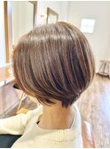 くびれハンサムショート×白髪ぼかしリタッチ