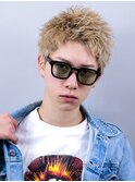 ベリショスパイキーショートべリーショートアップバングメンズ