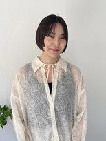 ディッシィ 立川(D'ICI) 《SAYAKA》ぱつっとBOB×透明感グレージュ