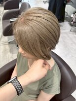 ジルチ ヘアー(Zilch hair)&nbsp;白髪ぼかしハイライト/ショートカット/40代50代/【西長堀駅】