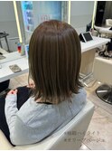 ワンホンレイヤー/ミルクティーブロンド/ダークブルー/平塚