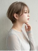 大人可愛い20代30代40代小顔ひし形ショート丸み