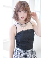 ケアシンサイバシ(CARE shinsaibashi) ミルキーベージュ×大人かわいい☆ふわミディーボブ