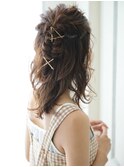 #ピンアレンジ#ニュアンスウェーブ#フィッシュボーン