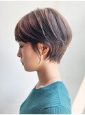 ナチュラルショート_ウェーブパーマフォギーベージュ_ba294931