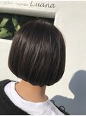 グレージュミニボブ