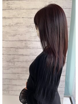 ファム 十日市店(femme) パープルヘアカラーロング