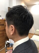 フリー(Free)&nbsp;スーツ短髪ツーブロック束感モテる黒髪ショート