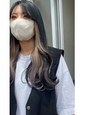 高知 南国市 BiBi glandjete インナーカラー