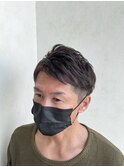 秋の大人ツーブロックスタイル