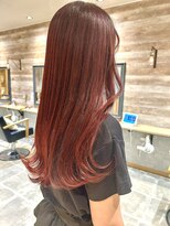 ラボヌールヘアー 札幌店(La Bonheur hair etoile) 【熊澤】韓国風◎チェリーレッドカラー