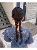 ツインテールアレンジ