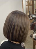 白髪ぼかしハイライト