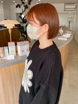 フープヘアー(HOOP.HAIR)&nbsp;ミニボブ/オレンジベージュ