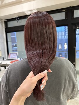 セプト 天神大名(SEPT.) カシスパープル 髪質改善カラー アメイジア 顔周りカット 天神