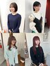 【伸ばし中の方に】前髪カット+全体カラー+トリートメント ￥12650→￥11300