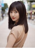 横顔もかわいい盛れる顔まわりニュアンスカラー