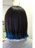 ポイントダブルカラー、ブルー