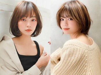アグ ヘアー クオレア 古川橋店(Agu hair cuorea)の写真/再現性を重視したCutでサロンの可愛いが続く。数々のCut技法で魅せる…最愛“時短”ヘア[古川橋]