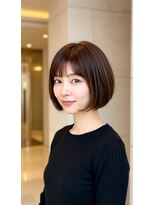 ブルーベイル(Blue Veil.) 内巻きボブ/40代ボブ/50代ボブ/大人上品/ヘッドスパ/白髪染め