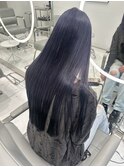 ラベンダーカラー 裾カラー デザインカラー