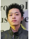 佐賀メンズベリーショート刈り上げフェードツーブロック韓国
