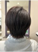 ハンサムショート/ショートボブ/切りっぱなし/博多