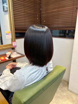 ネウィサリュー 立川(newi saLyu) 髪質改善/酸性ストレート/縮毛矯正/艶髪/暗髪/ミディアムボブ