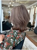 大人可愛い20代30代40代50代前下がりショートボブ丸みショート