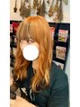 サインヘアー 静岡(sign hair) 夏にぴったりのオレンジ☆デザインカラーもかわいい!
