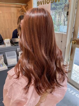 テトラ バイ ネオリーブ 横浜西口店(tetra by neolive) 秋髪こっくりカラー　オレンジブラウン　髪質改善　N