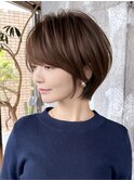 ショートヘア/分け目なし/イメチェン/30代40代50代60代/表参道