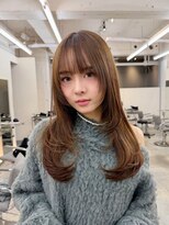 ヒュー 広島(HEW)&nbsp;シースルーバングハッシュカットミディアムレイヤー