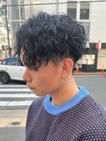 エルマーク 梅田(L-MARK)&nbsp;センターパート/波巻きパーマ/スパイラルパーマ/men's