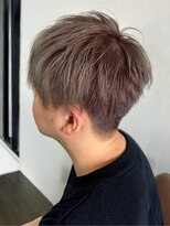 マップデザイン(map design)&nbsp;ブリーチダブルカラー ラベンダーアッシュ メンズカット 20代