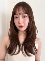 コート 青山(Cote)&nbsp;ブラウンくびれミディ顔周りレイヤー20代30代40代ミディアムボブ