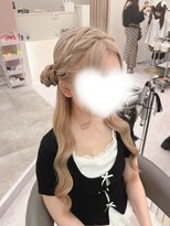 クラン 北新地店(Clan)&nbsp;お団子ハーフアップ/北新地ヘアセット